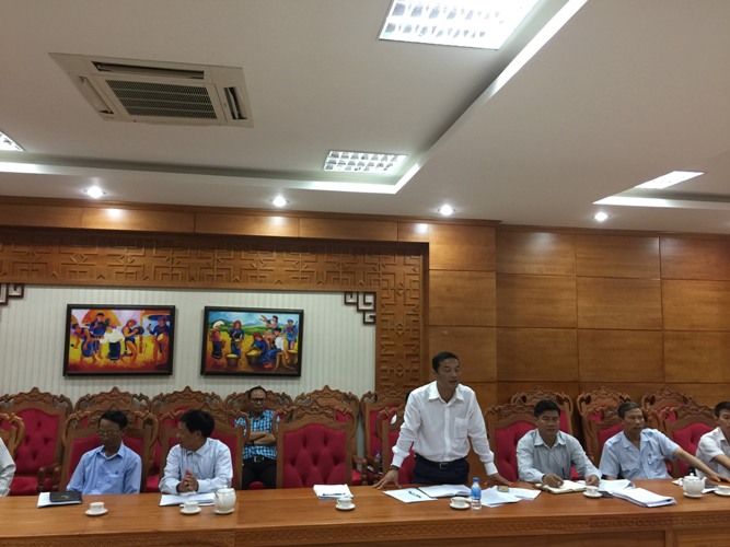 Đồng chí Y Giang Gry Niê Knơng, Phó Chủ tịch UBND tỉnh phát biểu tại buổi làm việc
